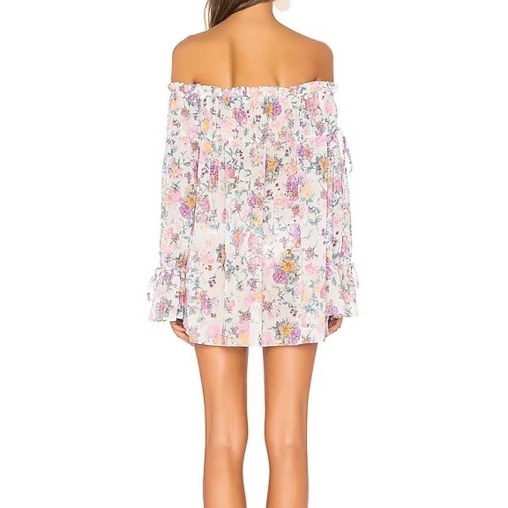 Tularosa Brogan mini dress in pastel floral - Picture 3 of 6